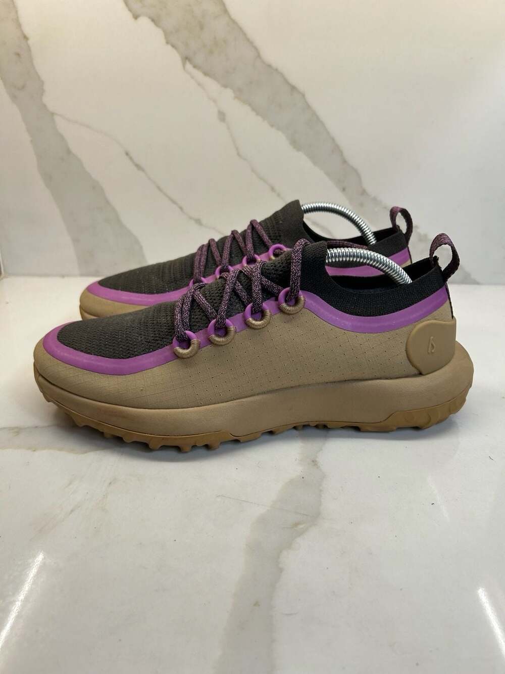 Allbirds Trail Runner SWT Hazy Beige Lux Purple Merino Sneakers (Size: 10)